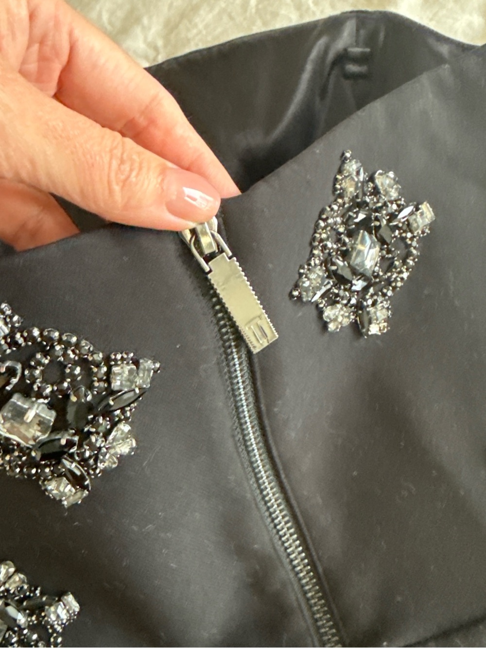 Ted Baker Black Strapless Embellished Jumpsuit - Picture 14 of 14